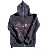 Astrologi black full zip