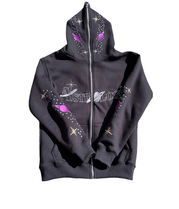 Astrologi black full zip